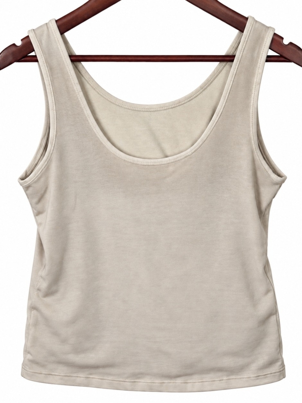 Men’s L/XL Nude Beige Compression Body Shaper Tank Shapewear Undershirt